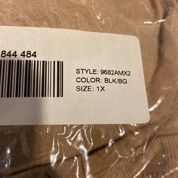 Bundle of (2) size 1X Rhonda Shear Bras New With Tags black and tan - Picture 2 of 6